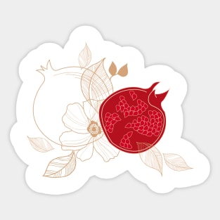 Pomegranate Sticker